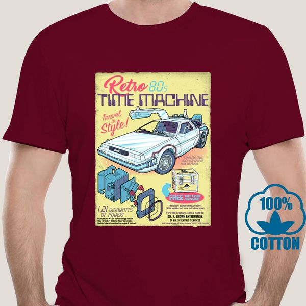 

0053a retro time machine brown back to the future doc brown travel sci fi bttf short sleeve new arrival sport sweatshirt hoodie t shirt