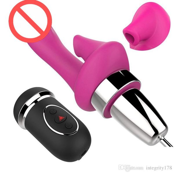 Sex-MassagegerätLUOGE Klitoris-Sauger-Vibrator mit 10 vibrierenden Dildos für G-Punkt und automatischer Saugfunktion, Sexspielzeug für Frauen, Sauger, Muschipumpe, Oralsex