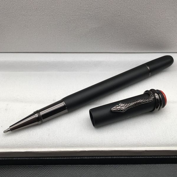 

лучшие высококачественные монетные ручки limited edition серии наследование матовый черный роликовый шар - шариковая ручка ручка ручки с дел, Blue;orange