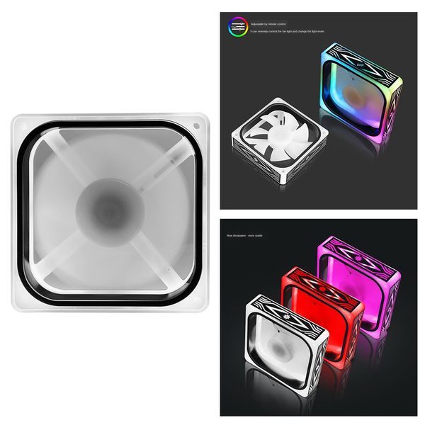 

low noise 120mmx 120mm led rgb computer case cooling fan cpu cooler for desk