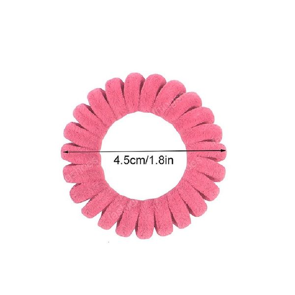 

cloth telephone wire ring spiral elastic flannel ties rubber band for girls women hair accessories