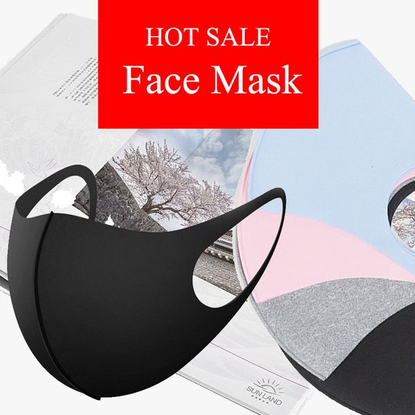 

designer mouth ice silk mask anti-dust face cover pm2.5 respirator dustproof washable reusable ice silk cotton masks child, Silver