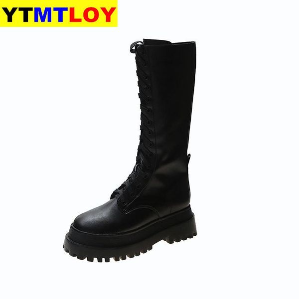 

lace up zipper boots short boot wear-resistant non-slip women boot winter female british wind 2020 new joker thick bottom, Black