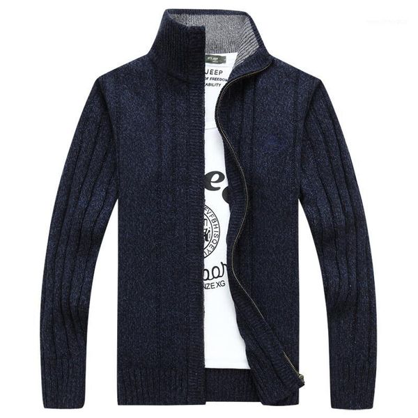 

men's sweaters casual brand men autumn men's solid color standing collar male slim fit cardigan sweater 1, White;black