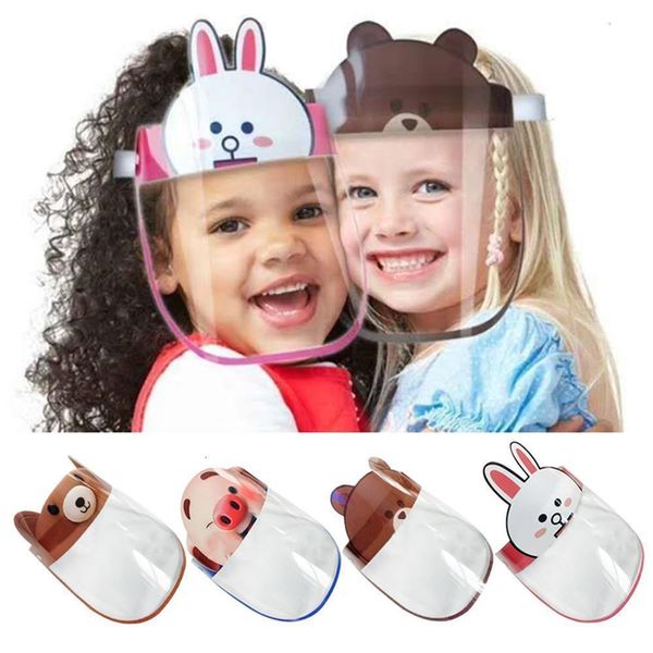 

sun children us stock clear dhl kids anti-fog dust-proof protective visor full face hat covering mask shield eye protection fy8096