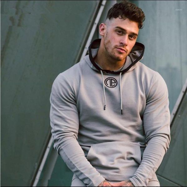 

mens set 2pc hooded spring sportswear casual tracksuit male 2019 sweatshirt hoodies+pans suit hoodies moleton masculino dropship1, Gray