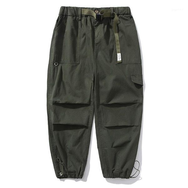 

new autumn/winter men oversize cargo pants super loose american causal japanese trousers1, Black