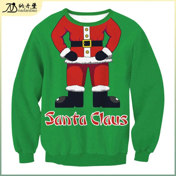 

clothing new women's autumn and winter sweater s claus round neck loose swyl002, Black