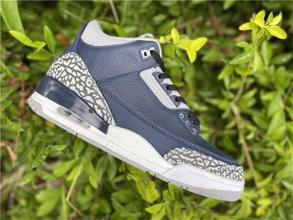 

новый лучший воздушный аутентичные 3 полуночь военно-морские кроссовки cool серый цемент серый белый ретро мужчины женщины открытый спортивн