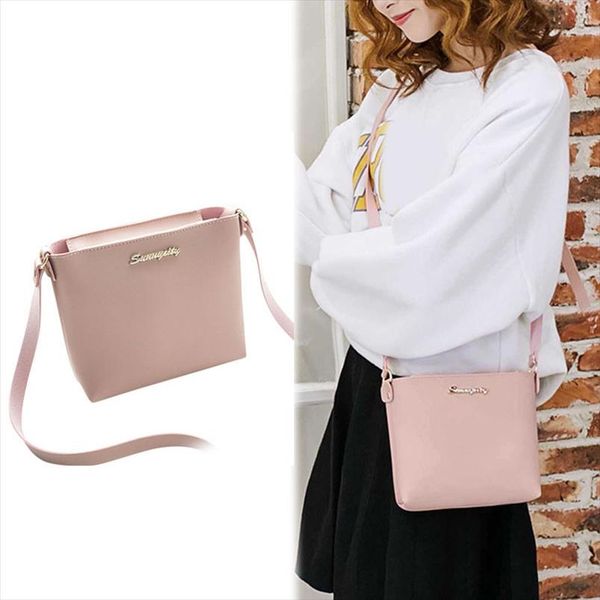 

1 pcs women shoulder crossbody bag small pu leather zipper for mobile phone new