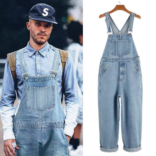 

men's jeans 2021 denim workwear loose straight leg large size s-3xl, Blue