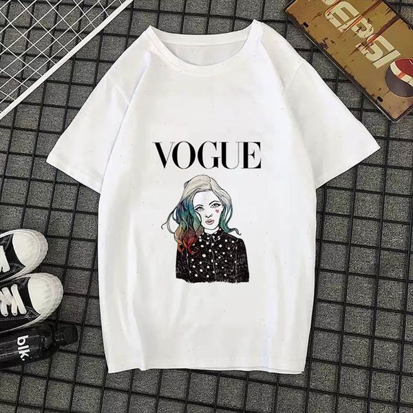 

fashion t shirt women cartoon printed funny t shirts women summer white cool short sleeve tee shirt female tees