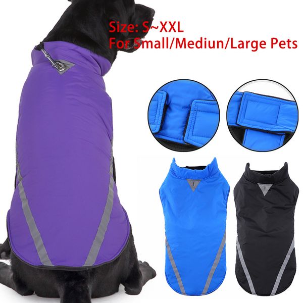 

winter pet dog clothes warm big dog coat puppy clothing waterproof pet vest jacket for small medium large dogs golden retriever