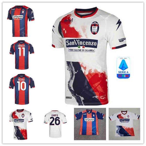 

20 21 fc crotone pitagorici soccer jersey benali djidji dragus luperto petriccione eduardo custom 2020 man football shirt uniform, Black;yellow