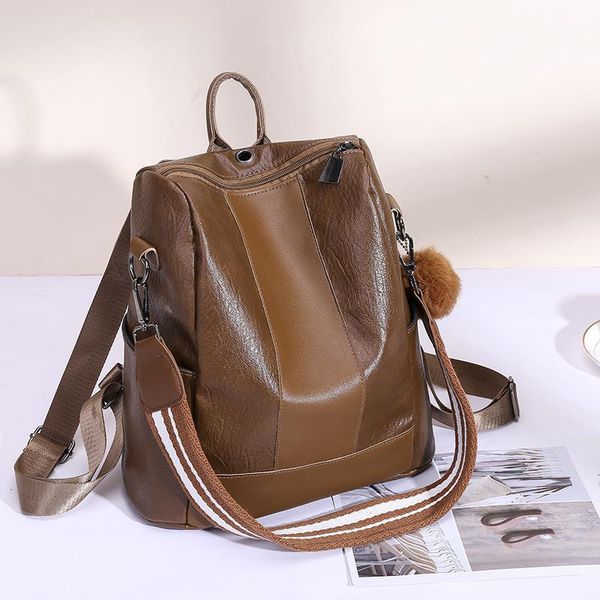 

bag women's new fall 2019 backpack simple single shoulder bag1