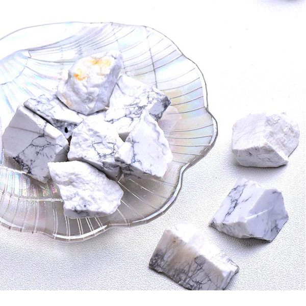 

wholesale natural white turquoise quartz minerals specimen irregular shape rough rock stone reiki healing home decora qyluyy, Black