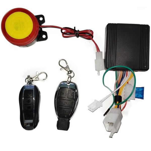 

12v 125db universal motorcycle bike alarm system moto remote control engine start + alarme moto speaker1