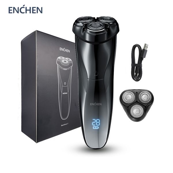 

enchen blackstone3 electric razor shaver 3d triple blade floating shaving machine ipx7 washable usb rechargeable beard trimmer 220222