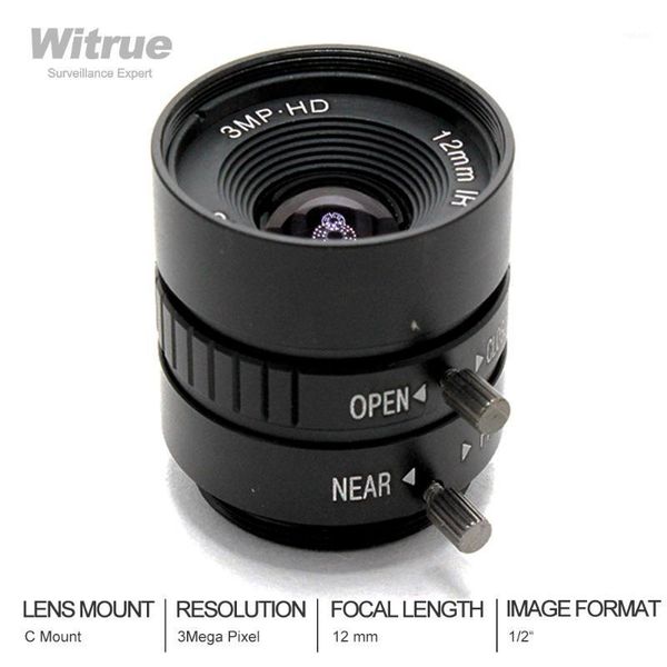 

hd cctv lens c mount 3 mega pixel 12mm f1.4 1/2 for security cameras1