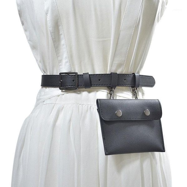 

women bag pu leather waist pack femal belt bag phone pouch bags ale women waist packs1