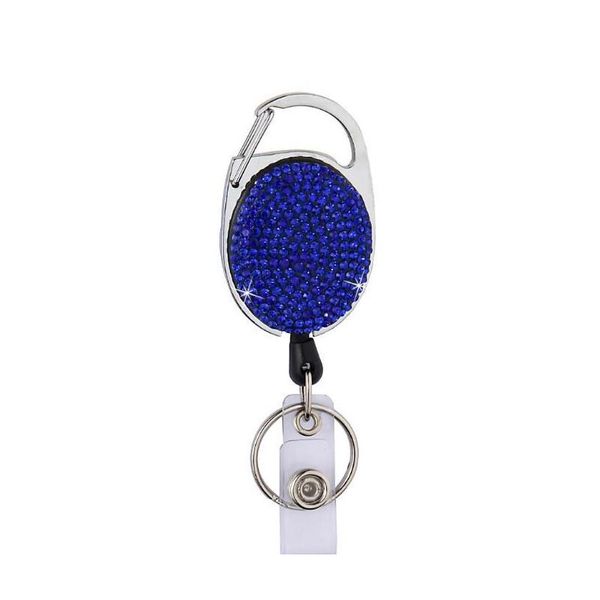 

retractable diamond badge reel lanyard id card badge holder ski pass multipurpose key chain metal anti-lost sqcmhh sports2010