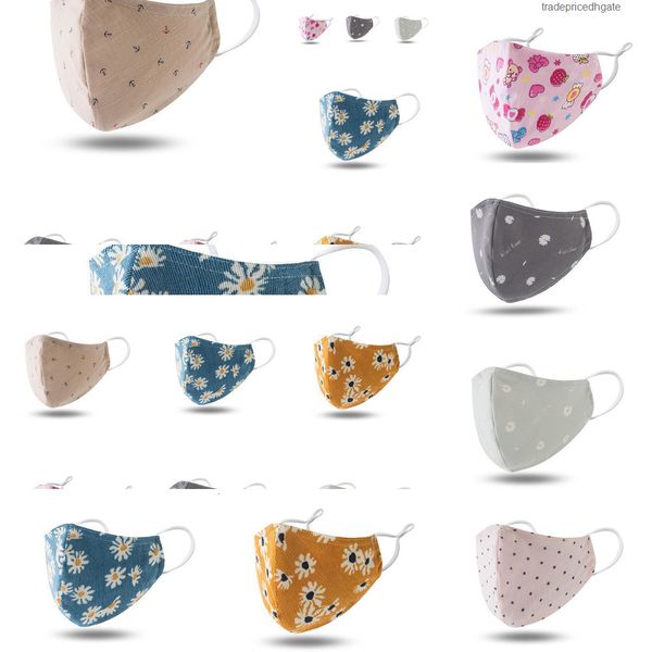 

kids mouth face cotton cartoon 100% washable reusable mask with filter dus eiq6 0wt8