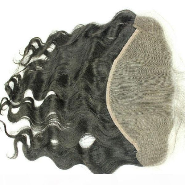 

13x6 lace frontal brazilian lace frontal closure with baby hair bleached knots body wave full frontal lace closure, Black;brown