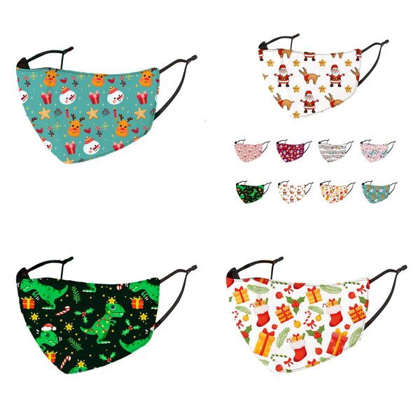 

pikbsxdeer christmas kid printing fashion anti-dust earloop breathable washable mask party masks for boy girlgreat