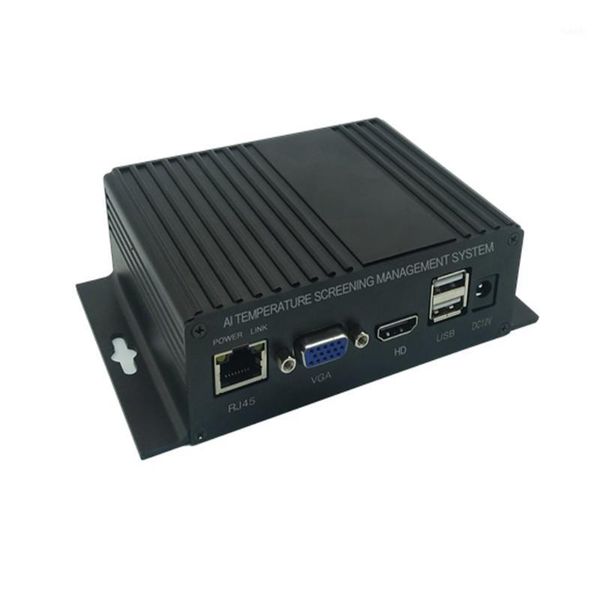 

1ch temperature screening management system ai deepinmind nvr network video recorder, need to work with specified thermal camera1, Black;white