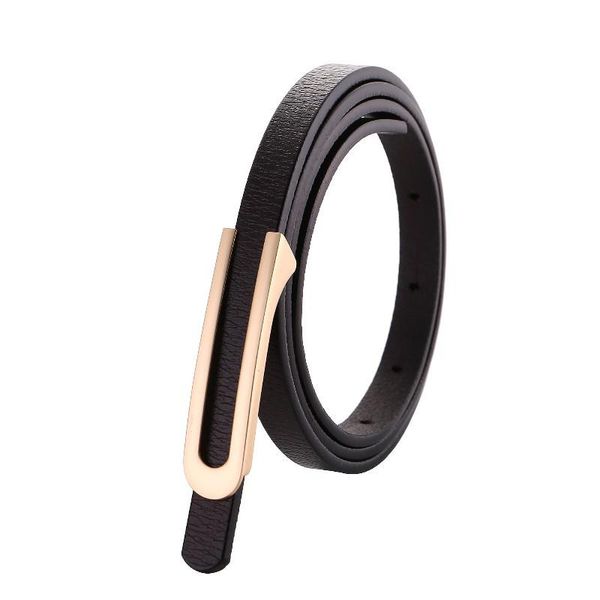 

cowhide belts for women thin genuine leather belt dress fashion gold alloy buckle strap jeans soft cow waistbands wmtxor, Black;brown