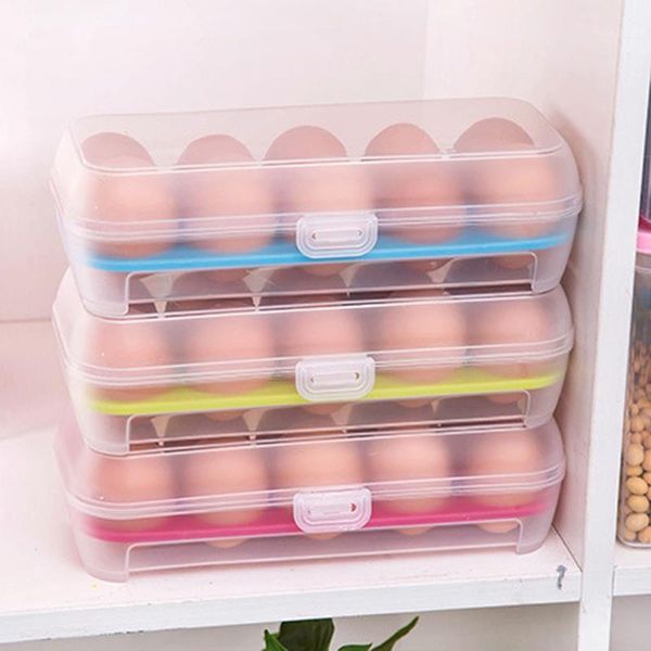

green/pink egg storage box kitchen refrigerator supplies tools1