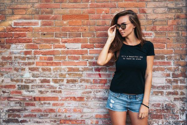 

it's a beautiful day to leave me alone graphic tee funny saying tshirts clothes tumblr quotes shirts summer fashion outdoors, White