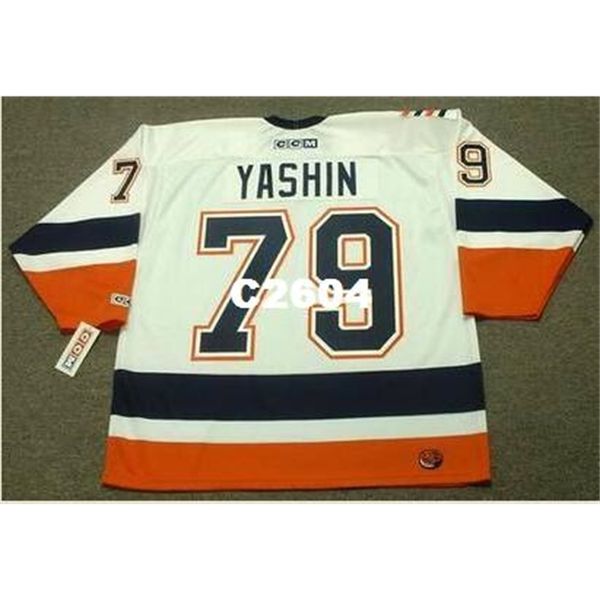 

men #79 alexei yashin new york islanders 2005 ccm retro home hockey jersey or custom any name or number retro jersey, Black