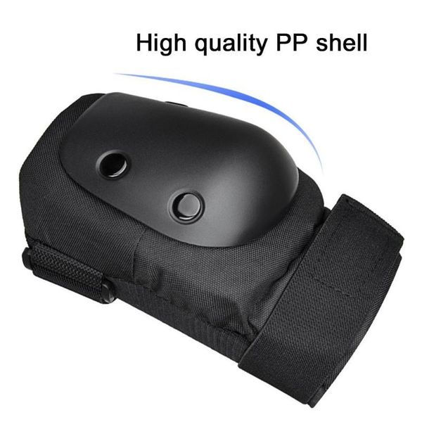 

elbow & knee pads 4pcs/set snowboarding bike cycling protection dancing support breathable bandage brace basketball, Black;gray
