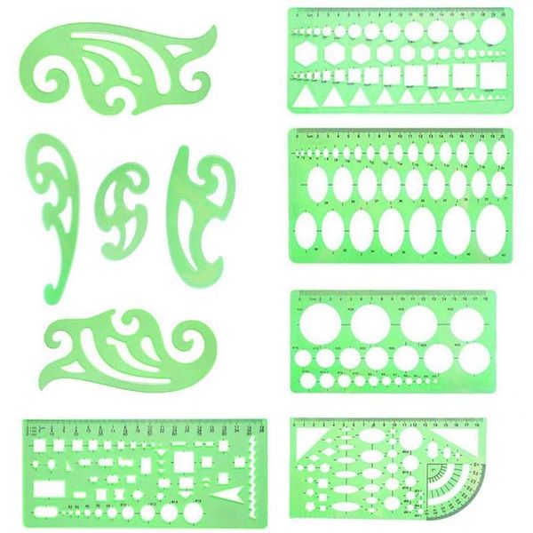 

gift sets geometric drawings templates draft rulers curve drawing ruler for engineering drafting building school office
