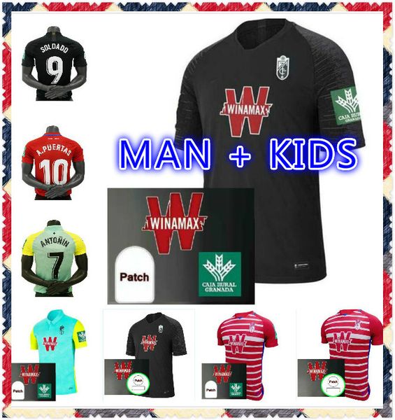 

2020 2021 granada soccer jerseys 20-21 home away third soldado herrera antonio puertas vadillo camiseta de fútbol football shirts, Black;yellow