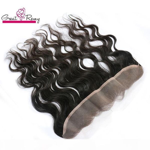 

greatremy 8a 13*2 virgin brazilian body wave lace frontal closure hairpieces unprocessed human hair extensions lace frontals closure, Black;brown