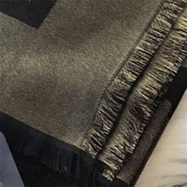 

womens silk scarf scarves 4 season scarfs woman shawl letter pattern long neck 4 leaf clover gold thread square scarf with box, Blue;gray