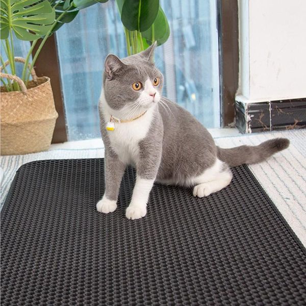 

cat beds & furniture waterproof pet litter mat double layer bed pads trapping pets box product for cats house clean