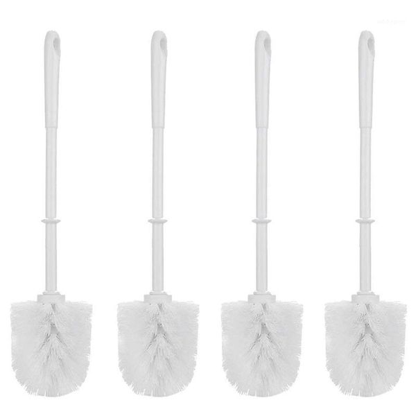 

toilet brushes & holders white soft bristle long handle eco plastic brush cleaner (4 pack)1