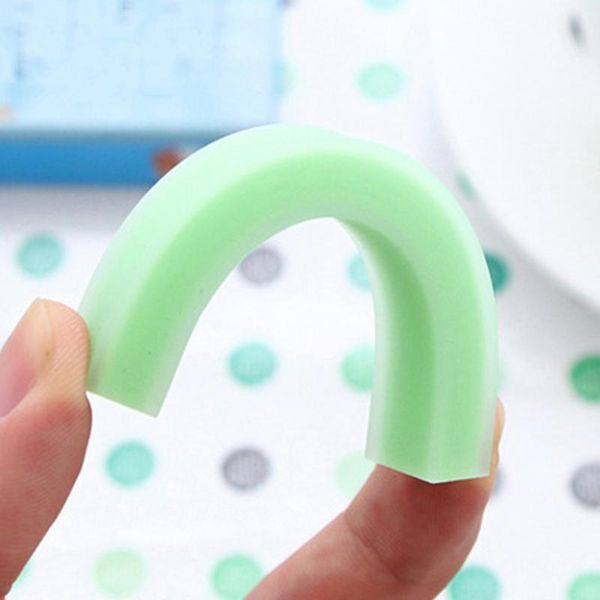 

4pcs creative stationery kawaii color strip pencil erasers for office school supplies kids prize writing drawing student gift h wmtzpu