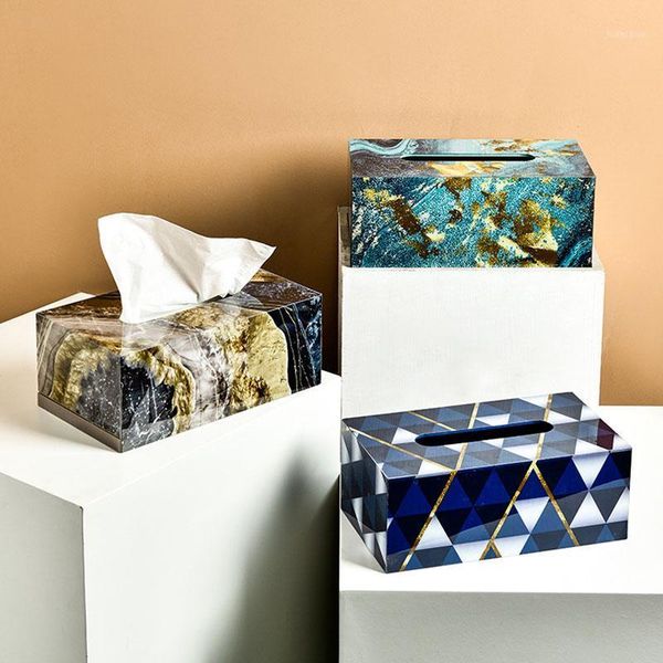 

modern tissue box home decoration accessories living room deskdecoration crafts figurines paper holder organizer furnishings1