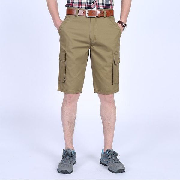 

men's shorts summer multi-pocket camouflage mens casual loose camo knee-length drop chores para hombre bermudas, White;black