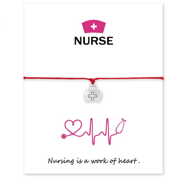 

medicine box charm for women lucky nurse gifts adjustable bracelets statement with card