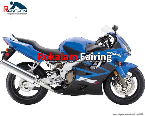 

body work for honda cbr 600 f4i 2004 2005 2006 2007 cbr600 04 07 blue black abs motorcycle fairing (injection molding)