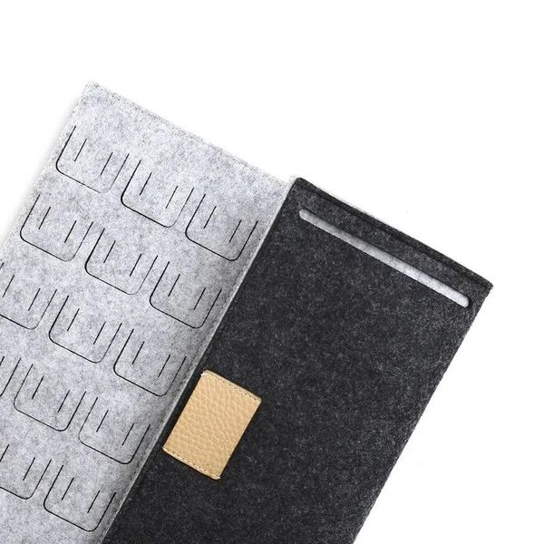 

felt jewelry storage folding portable jewelry display bag
