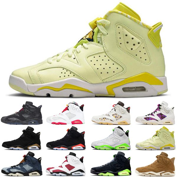 

discount singles day jumpman 6 6s men basketball shoes hare dmp infrared tech chrome sports sneakers mens trainers size 7-13, White;red
