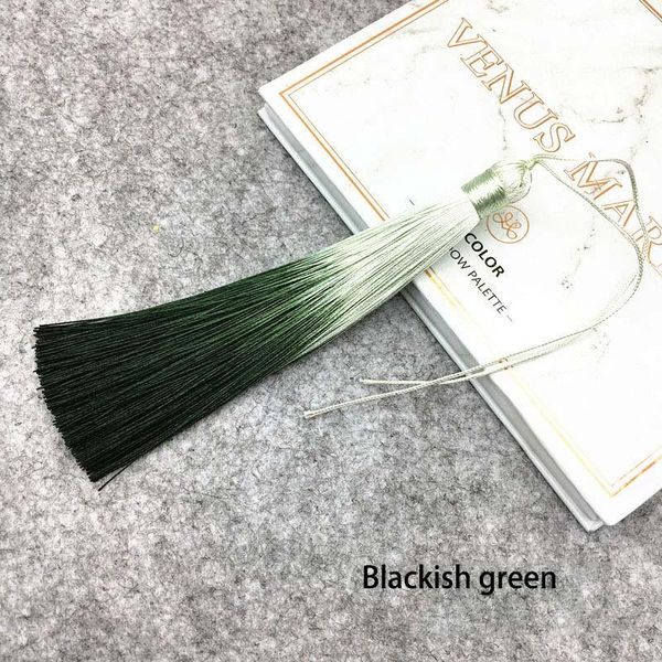 

12pcs lot 12cm gradient color tassels silk fringe sewing bangs tassel trim decorative key tassels for curtains home decoration h bbynxu