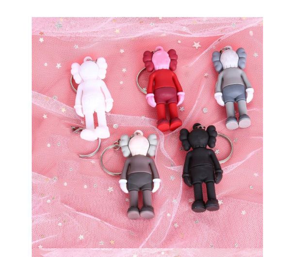 

designer doll keychain for bags trendy sesame street accessoties toys for boys mini hand-made for hobby collector luxury bag ornament, Black