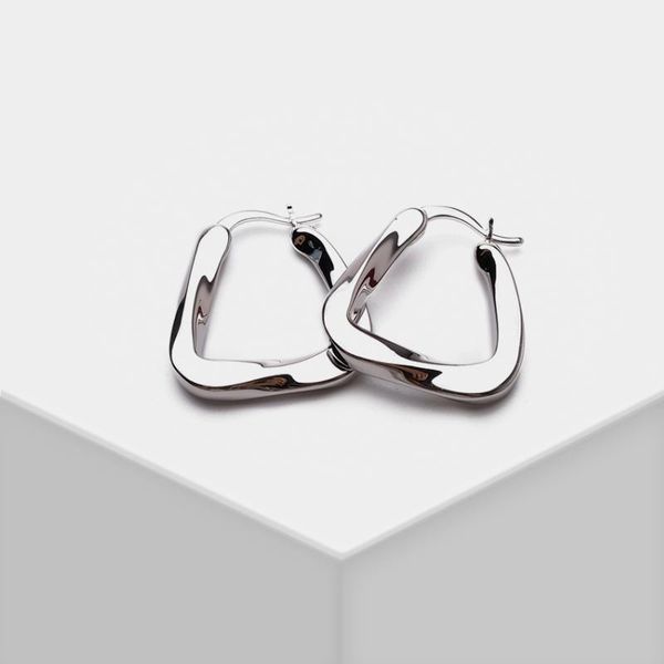 

amorita boutique fashion triangle drop earrings, Silver